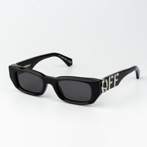 Off-White FILLMORE Men Sunglasses Black Grey Square OERI124 FILLMORE 1007